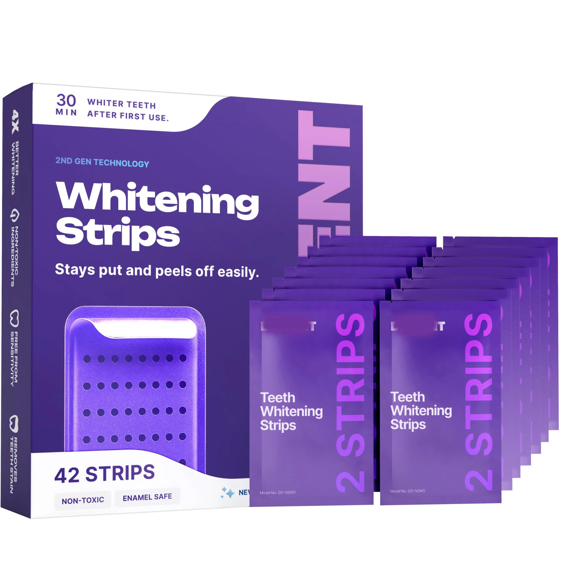 Purple Whitening Strips - 🟣 🟡Experience a Brighter, Whiter Smile with Our New PAP-Enhanced Purple Teeth Whitening Strips